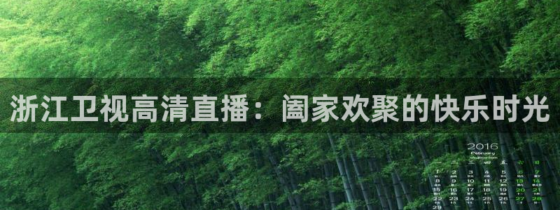 nba直播雨燕360平台：浙江卫视高清直播：阖家欢聚的快乐时光